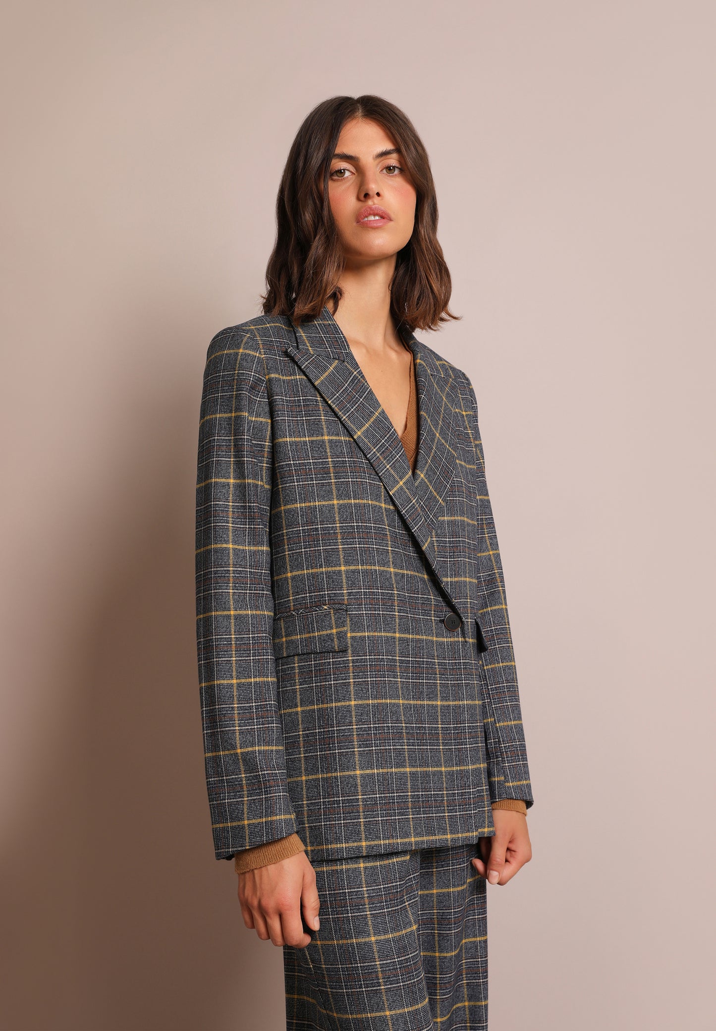 BLAZER CRUZADA CUADROS