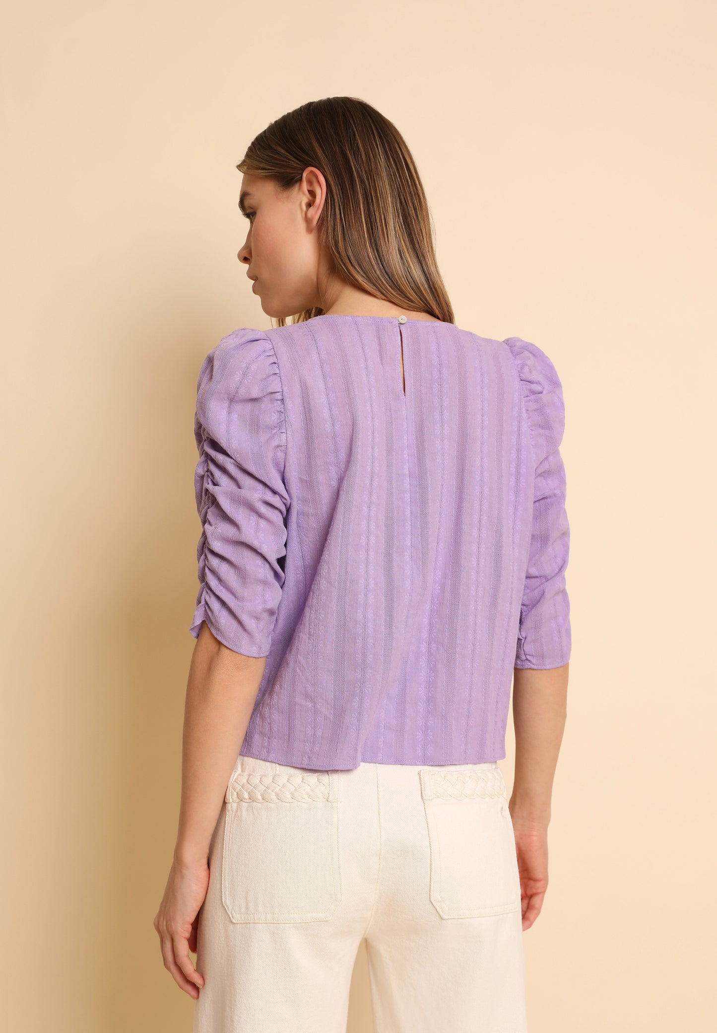 BLUSA FRUNCE RAYAS