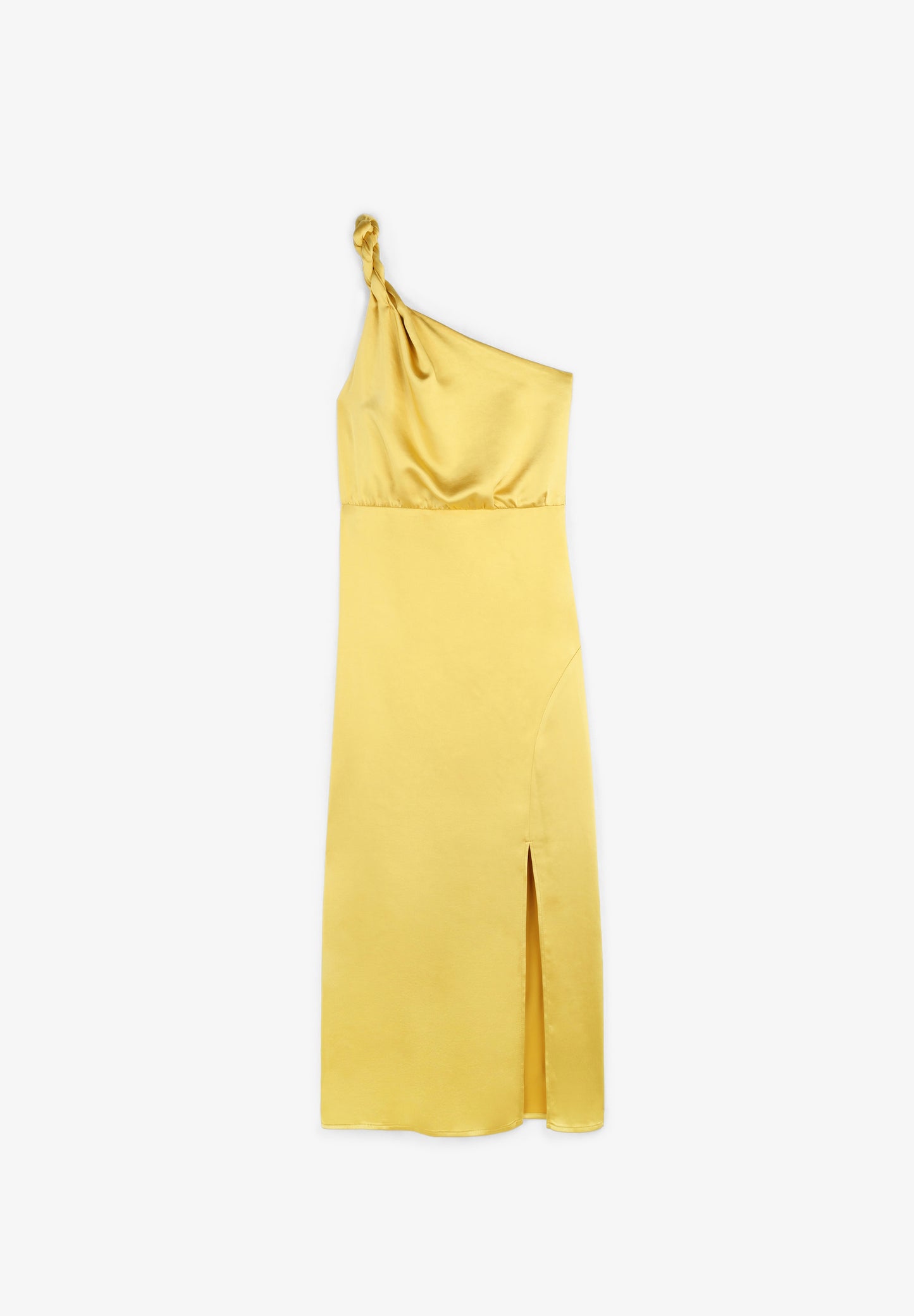 VESTIDO ASIMÉTRICO ABERTURA TRASERA