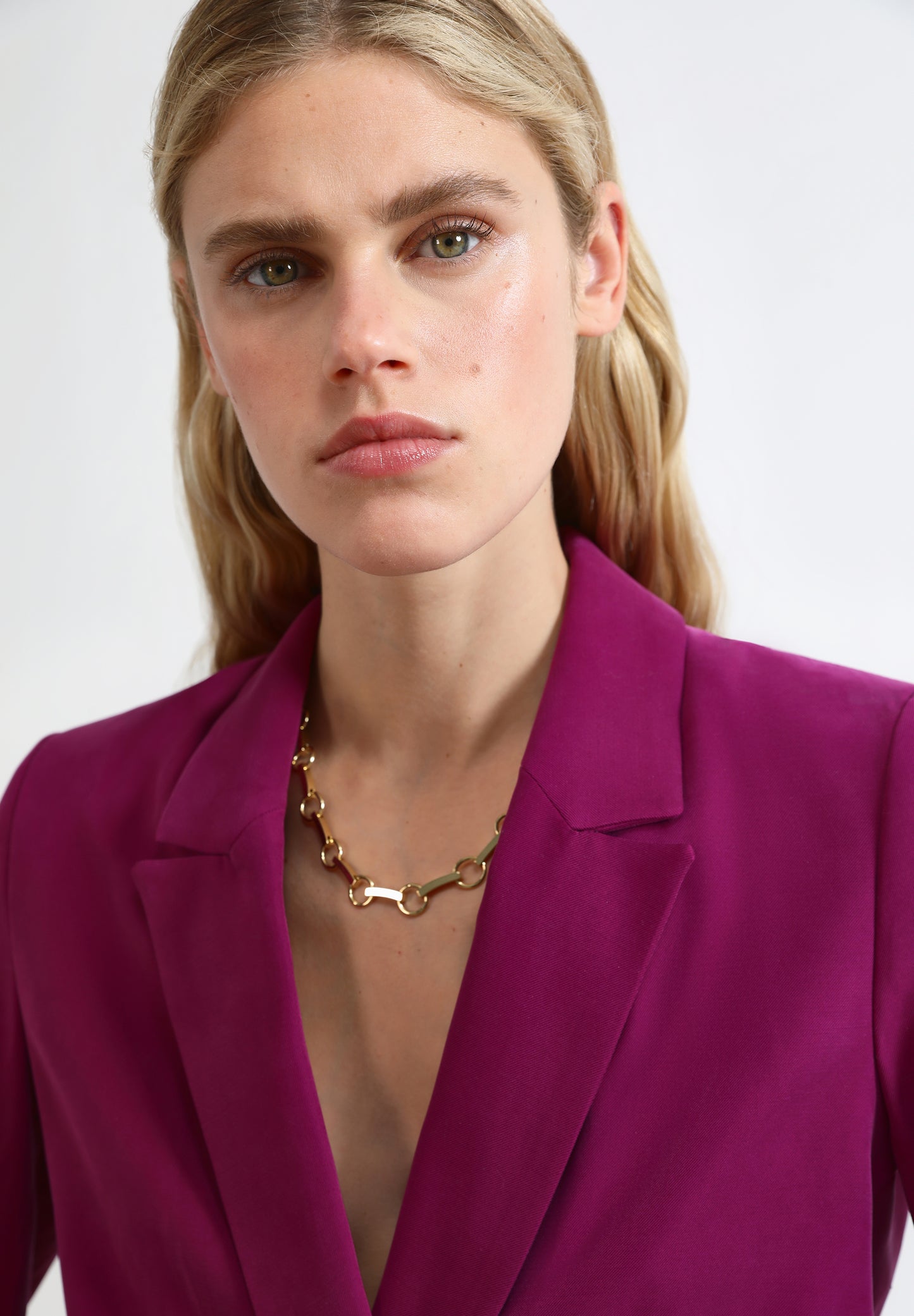 BLAZER CRUZADA TEJIDO FLUIDO