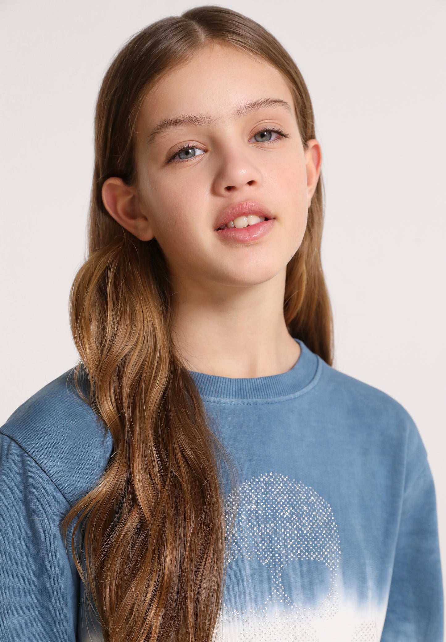 SUDADERA TIE DYE CALAVERA GLITTER