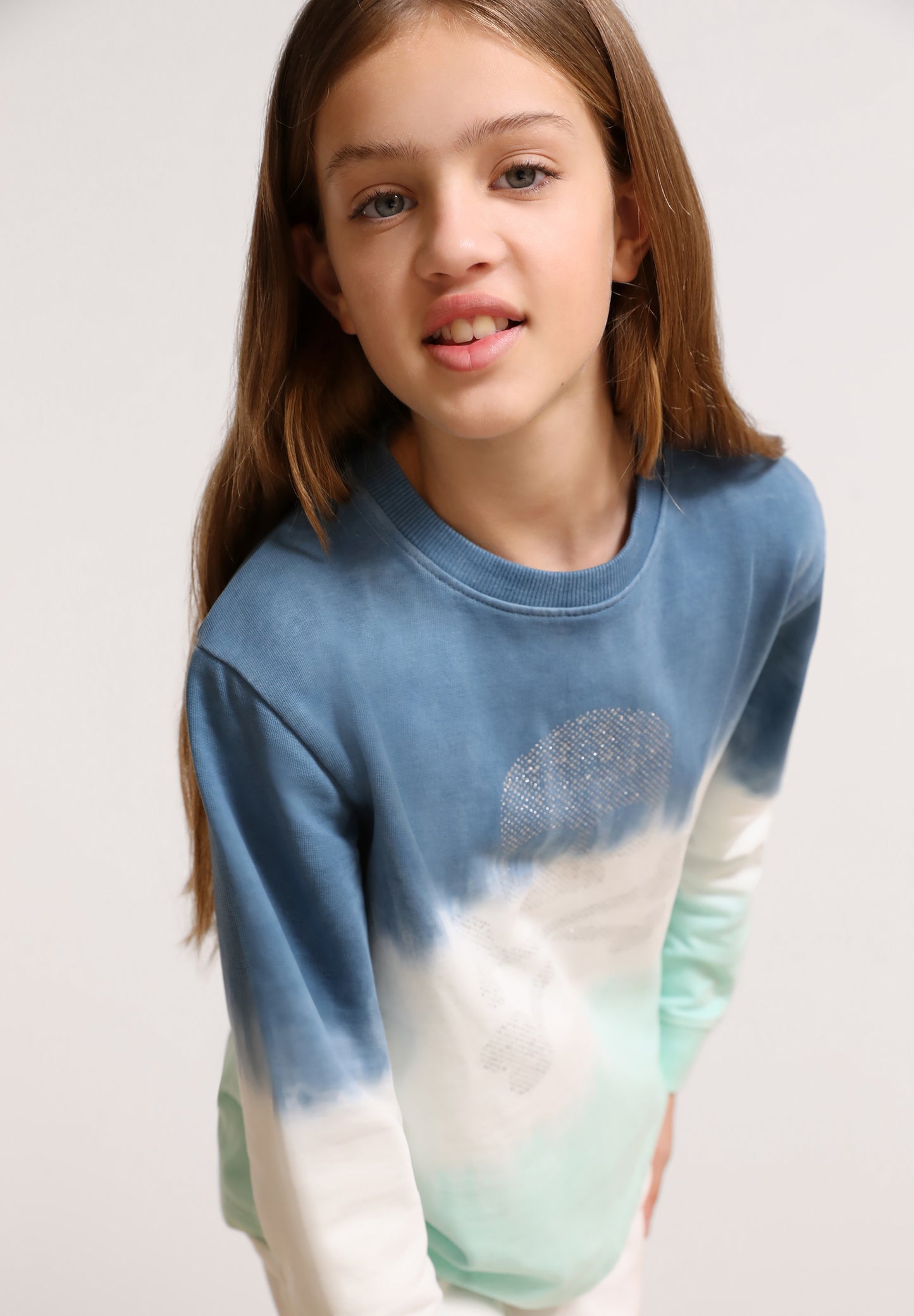 SUDADERA TIE DYE CALAVERA GLITTER