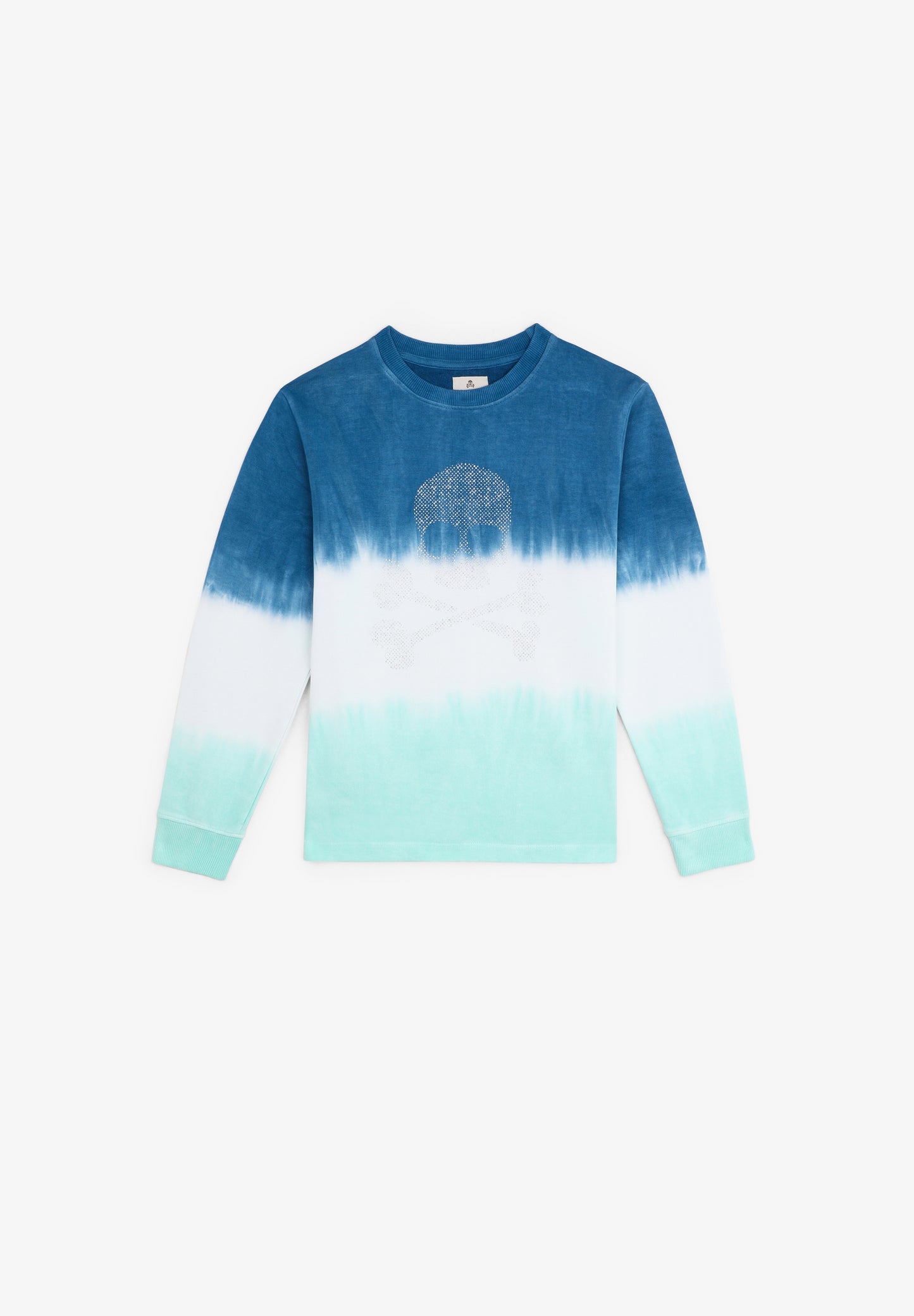 SUDADERA TIE DYE CALAVERA GLITTER