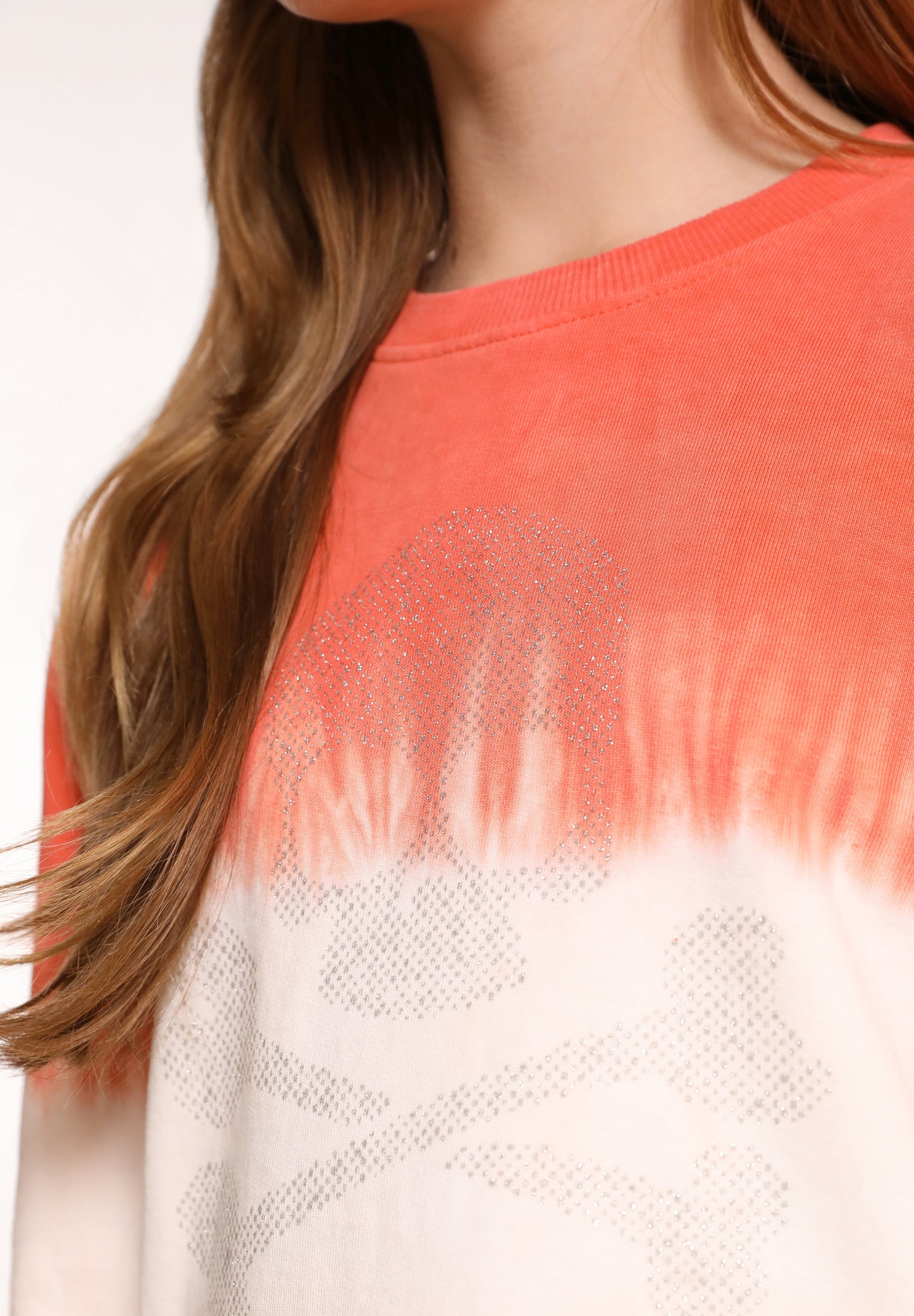 SUDADERA TIE DYE CALAVERA GLITTER