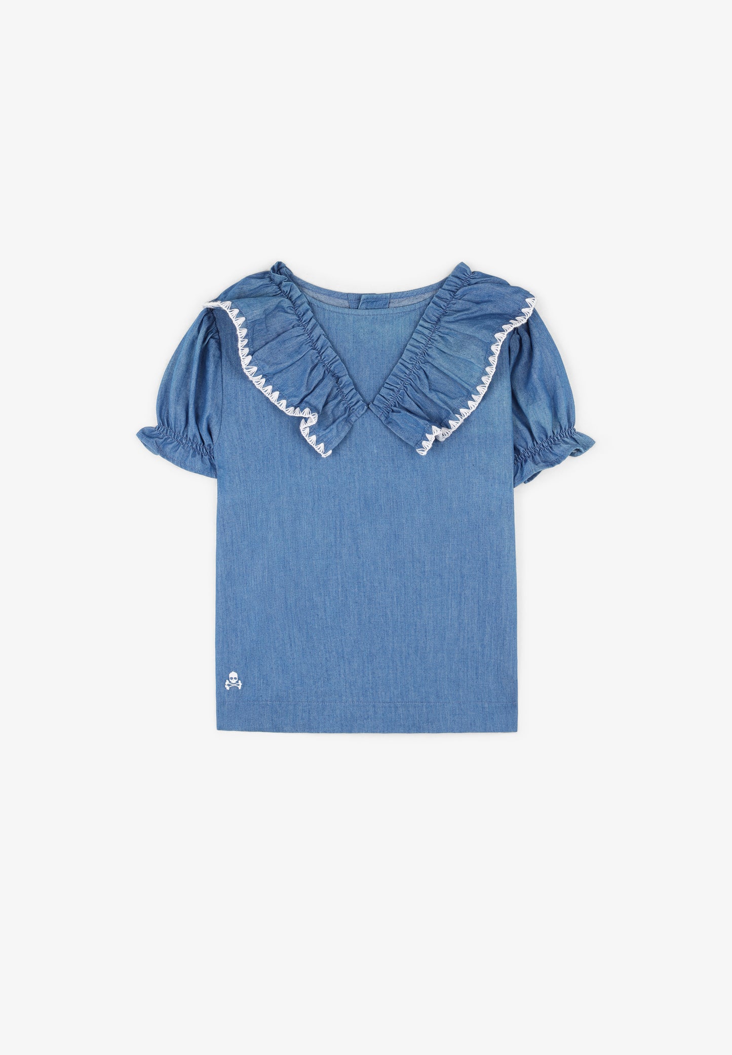 CAMISA DENIM VOLANTE