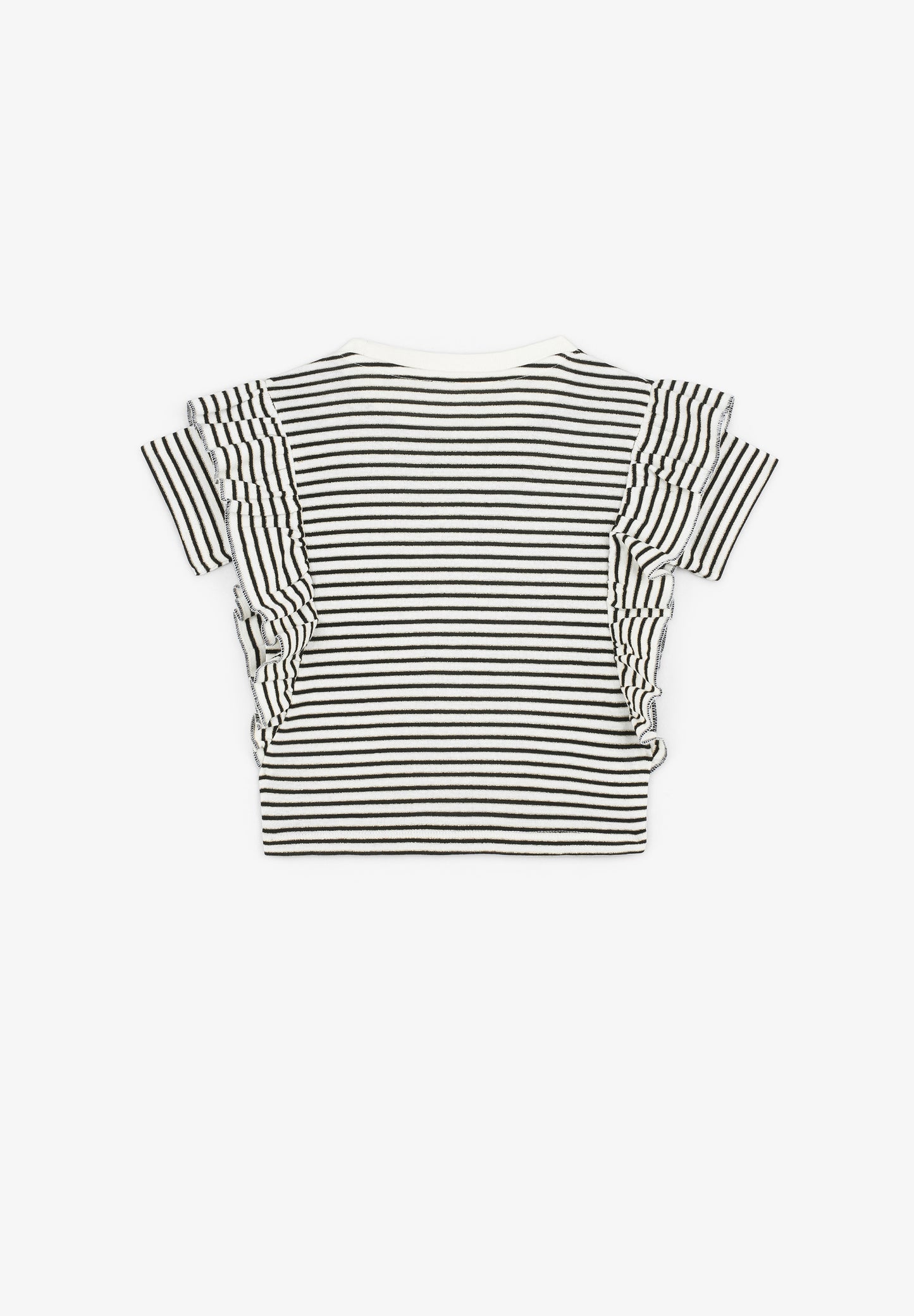 CAMISETA RAYAS Y VOLANTES