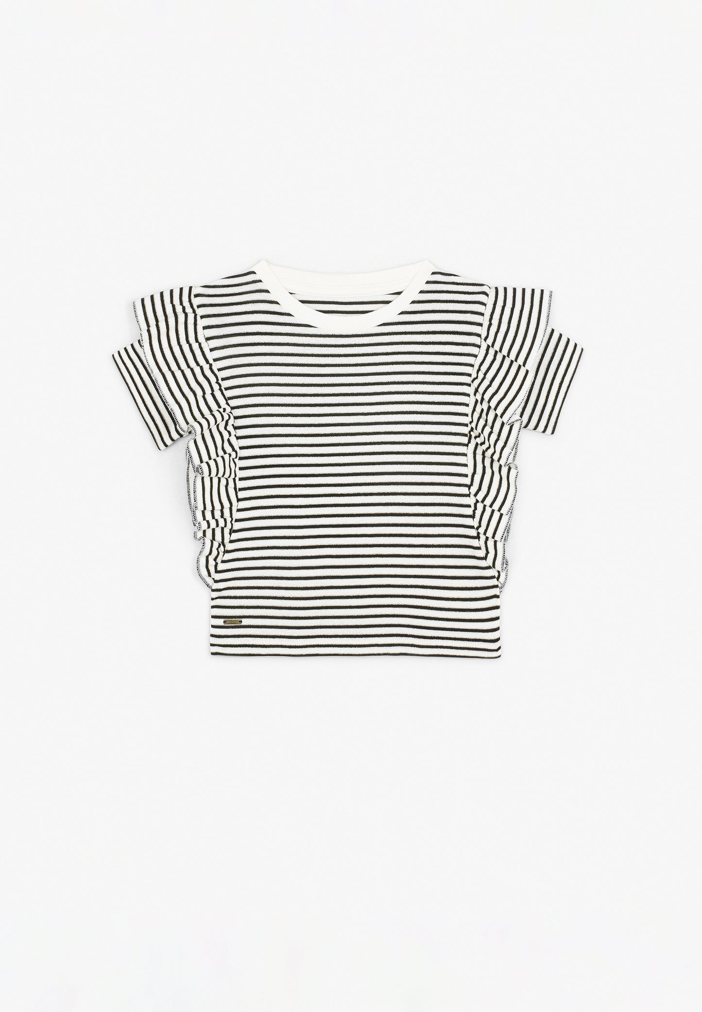 CAMISETA RAYAS Y VOLANTES