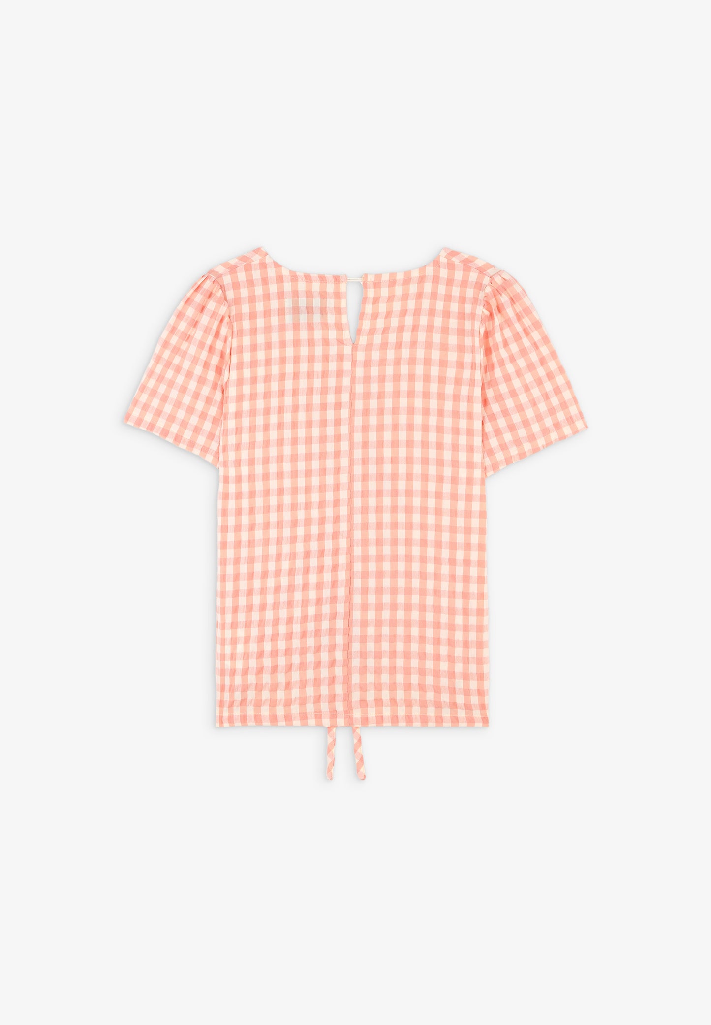 BLUSA VICHY FRUNCE