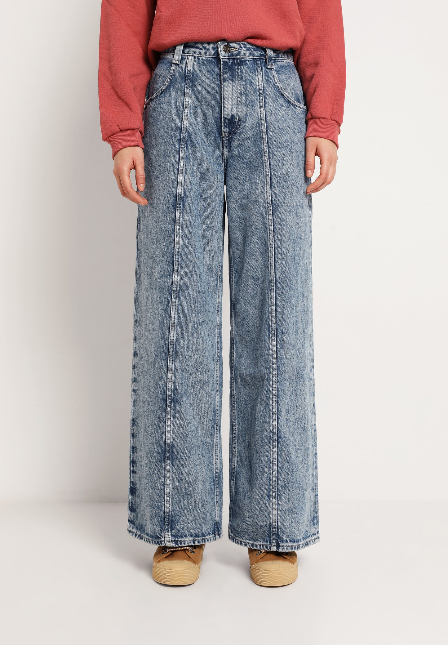 AMERICAN VINTAGE | PANTALÓN 5 POCHES BIG DROIT LONG TAILLE BASSE MUJER