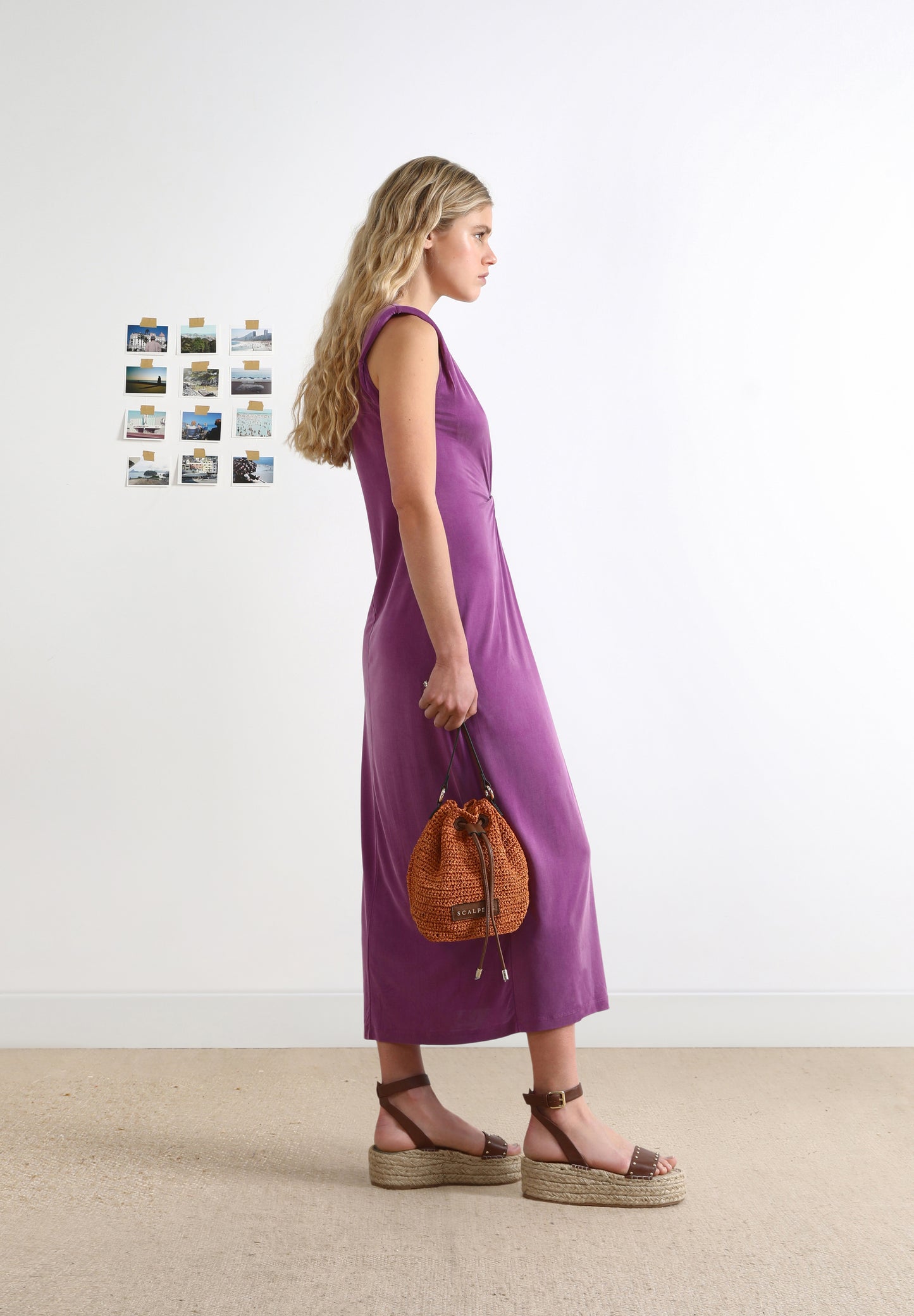 VESTIDO CUPRO DRAPEADO