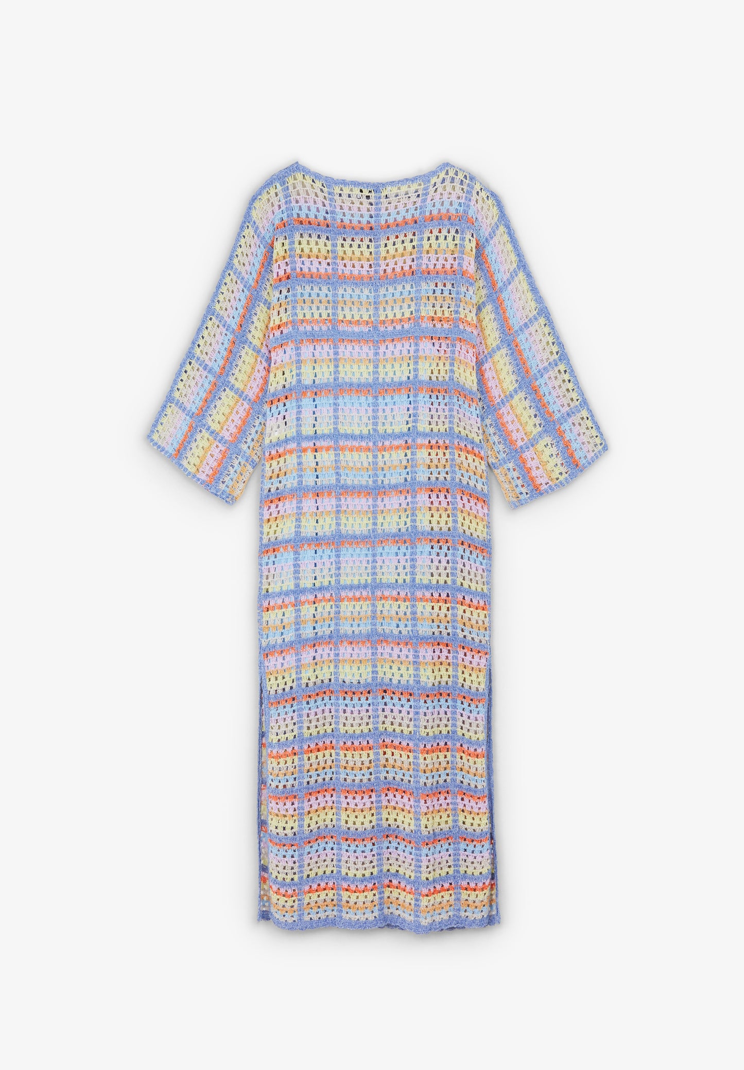 VESTIDO CUADROS CROCHET