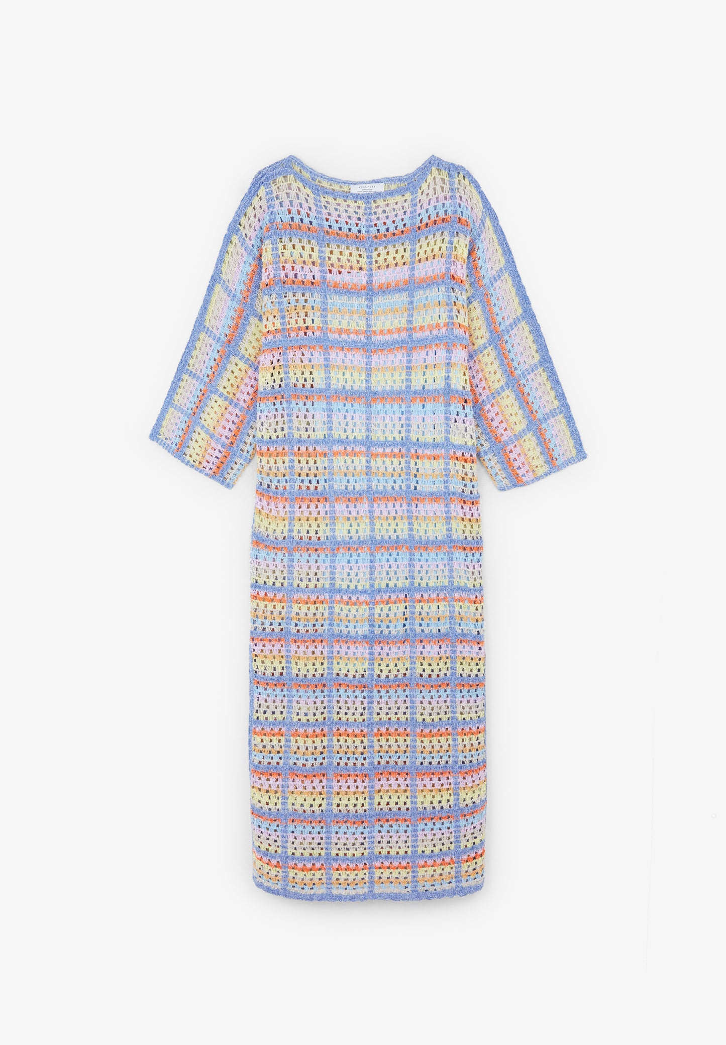 VESTIDO CUADROS CROCHET