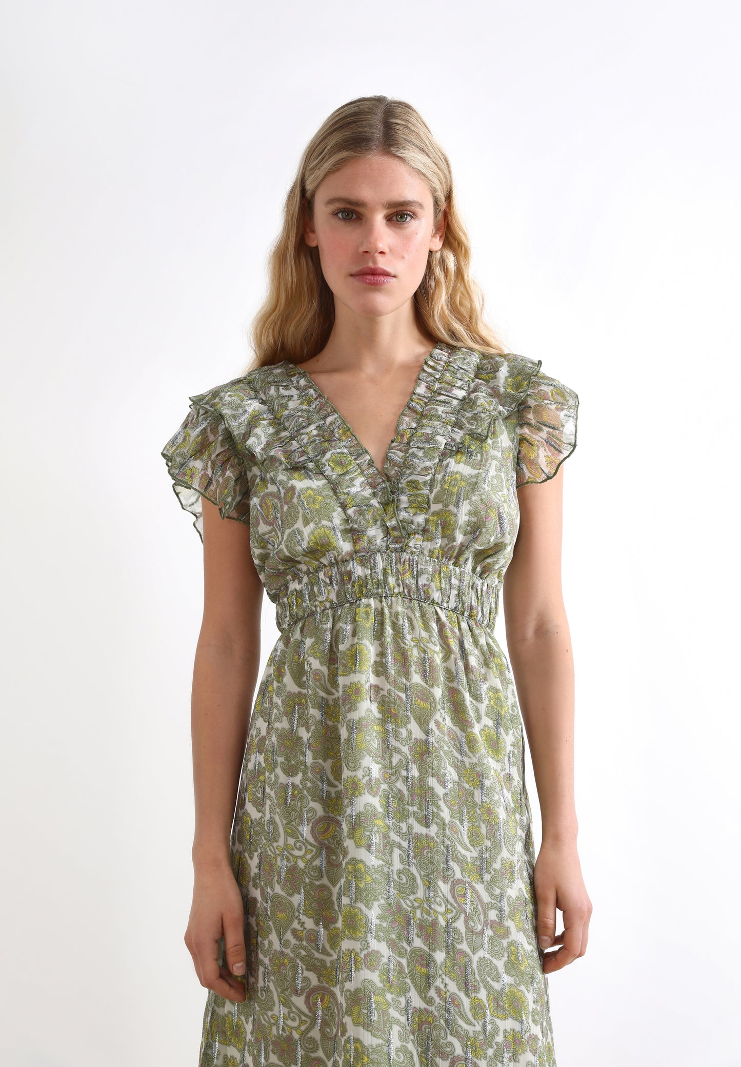 VESTIDO MIDI PRINT PAISLEY