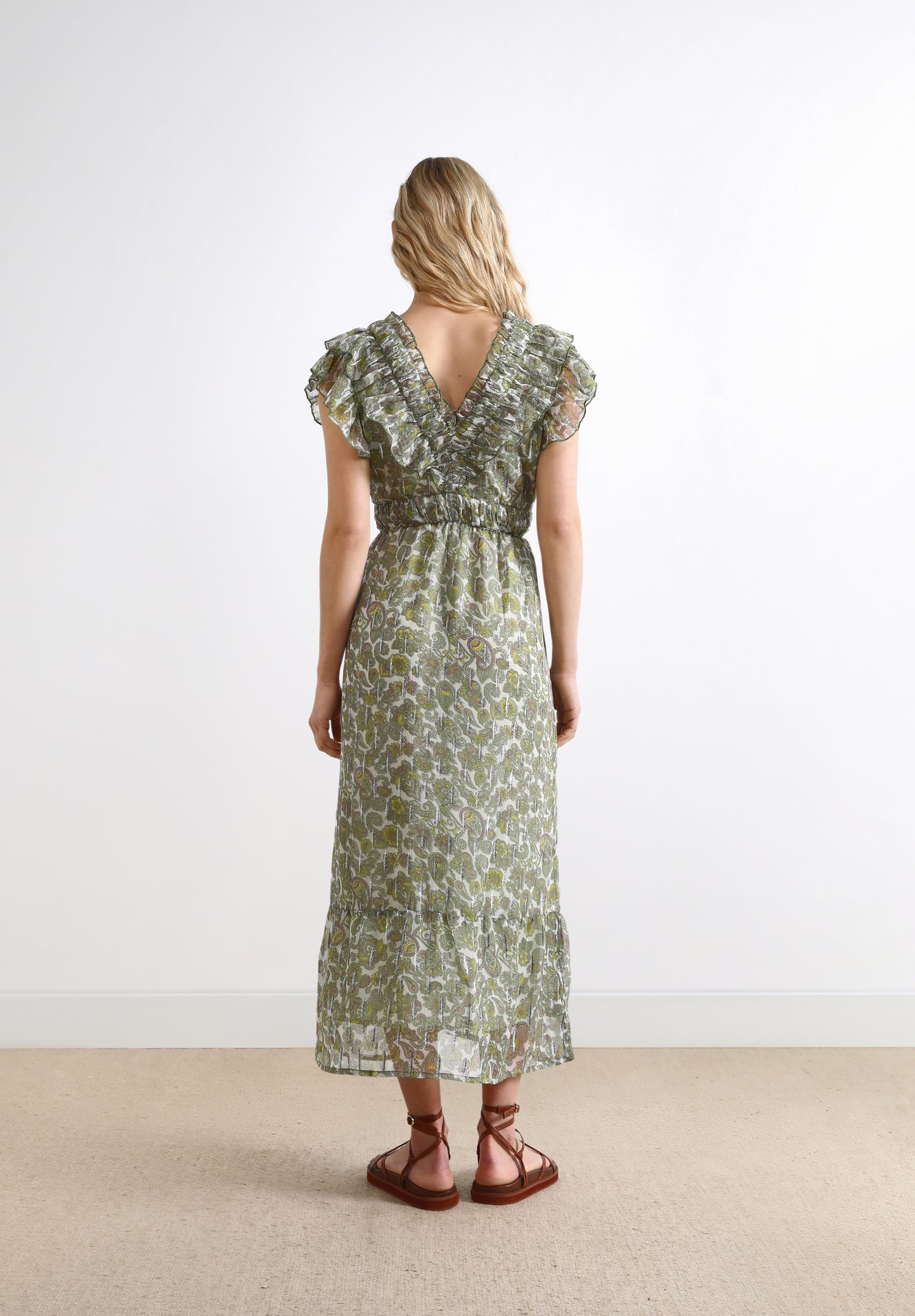 VESTIDO MIDI PRINT PAISLEY