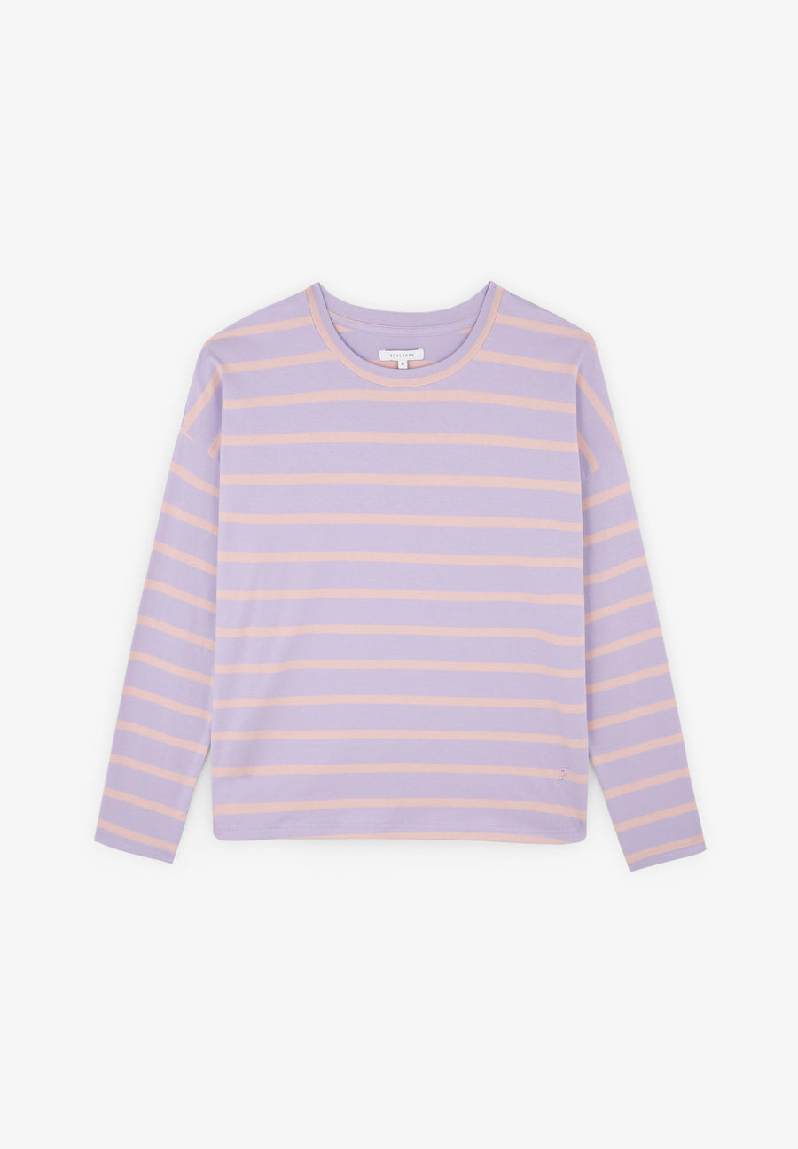 CAMISETA RAYAS MANGA LARGA