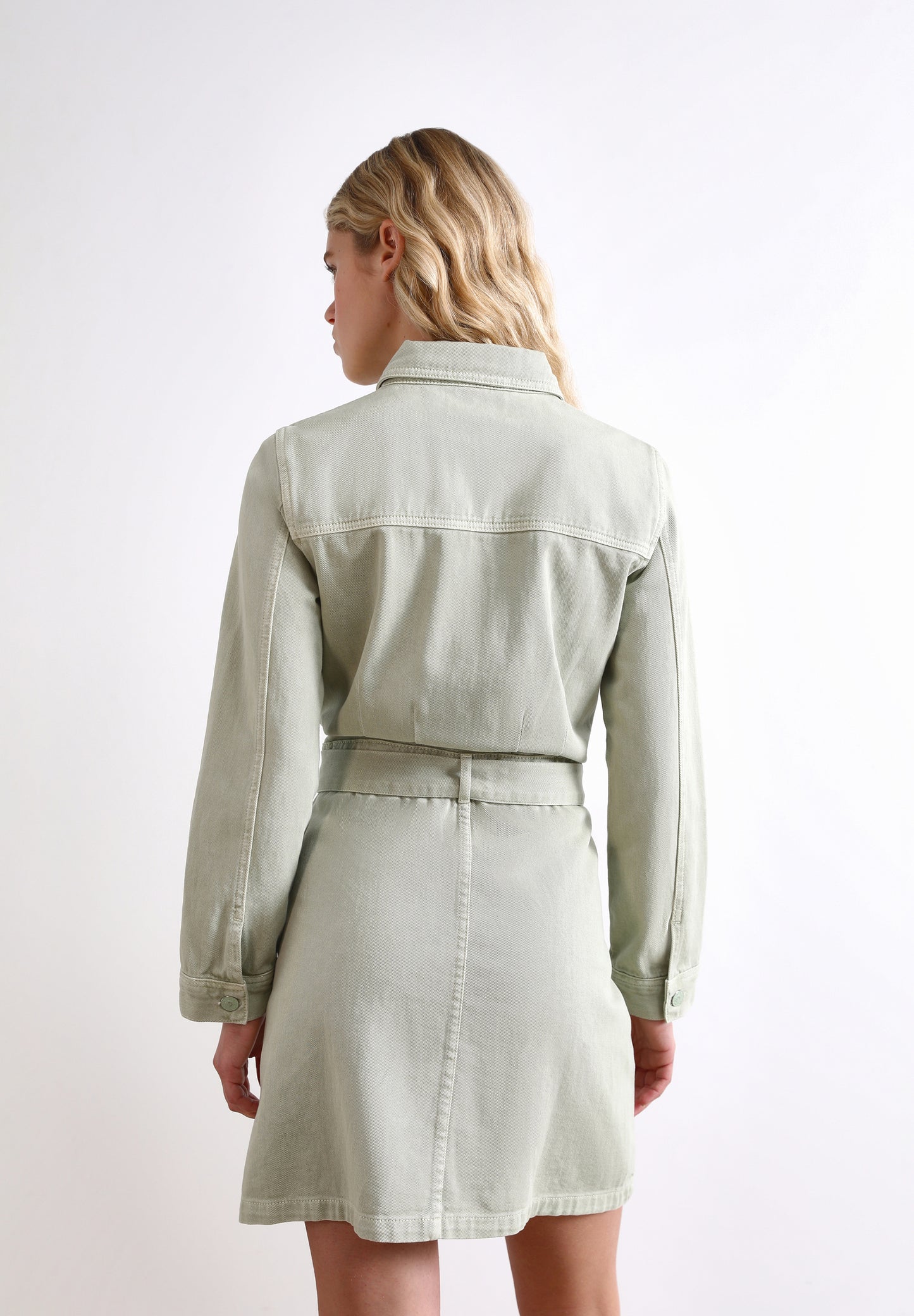 VESTIDO MINI DENIM LAZO