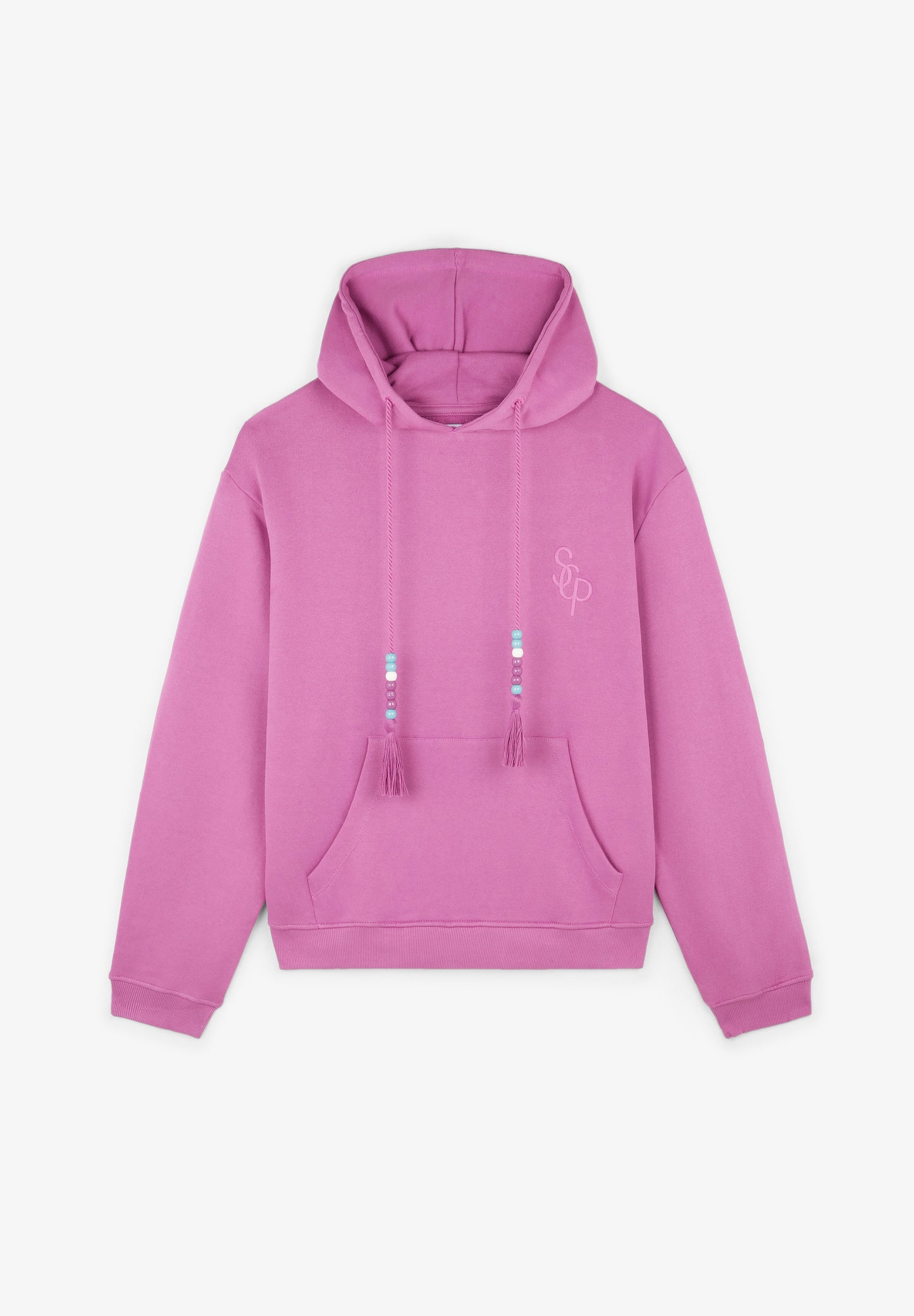 SUDADERA BORLAS CAPUCHA