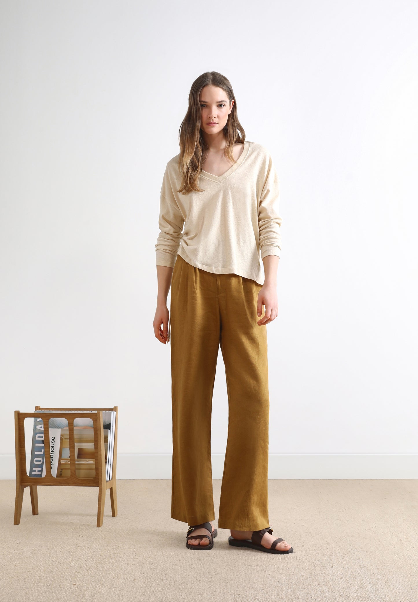 CAMISETA LINO MANGA LARGA