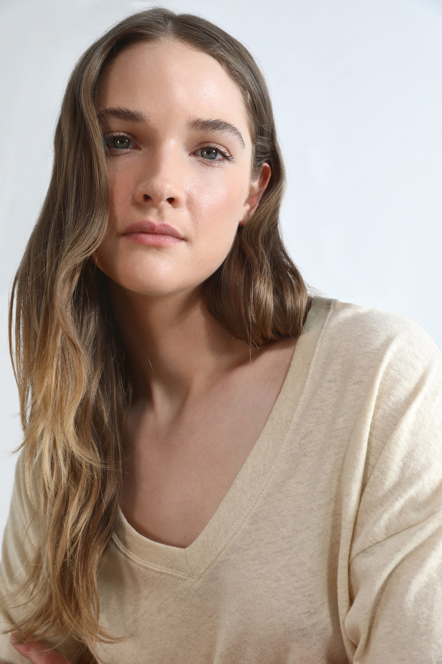 CAMISETA LINO MANGA LARGA