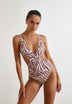 BAÑADOR CUT OUT ANIMAL PRINT