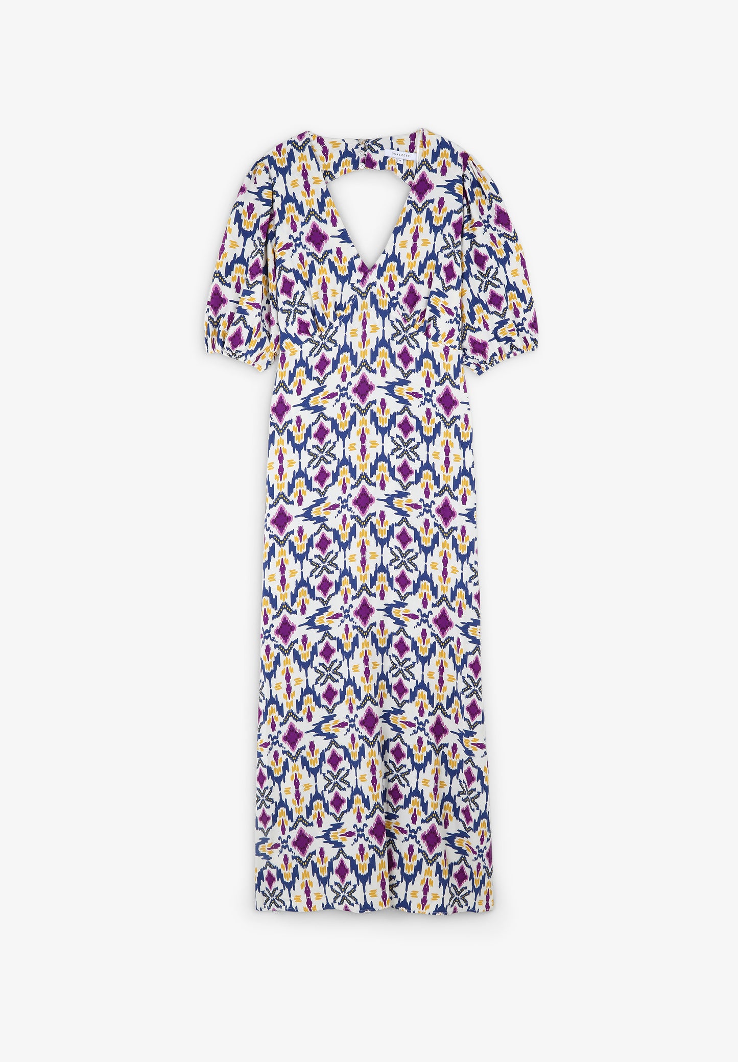 VESTIDO MIDI PRINT ABERTURA ESPALDA