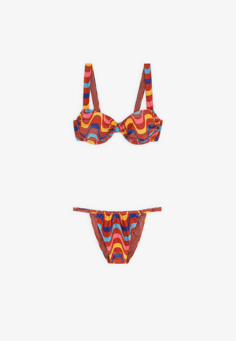ROBIN COLLECTION | BIKINI BALCONETTE RIVIERA LEAF