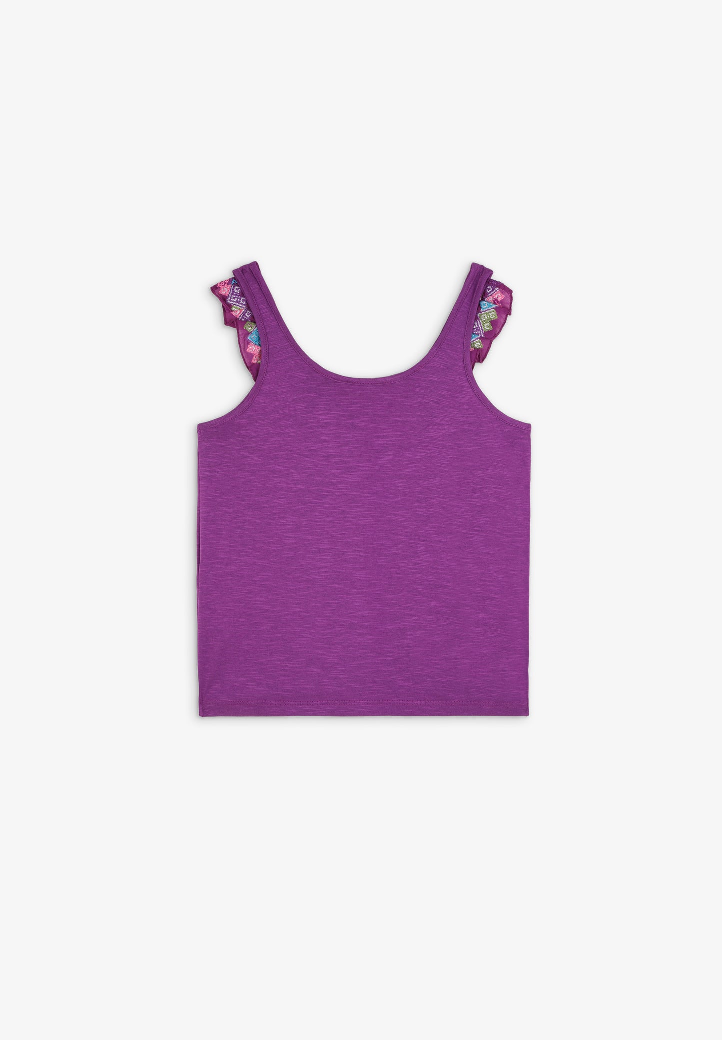 TOP VOLANTE BORDADOS