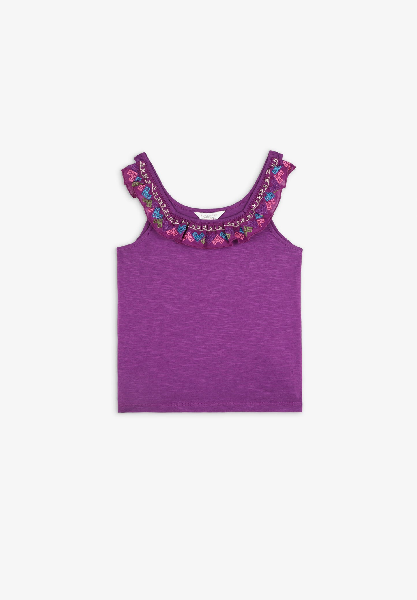 TOP VOLANTE BORDADOS