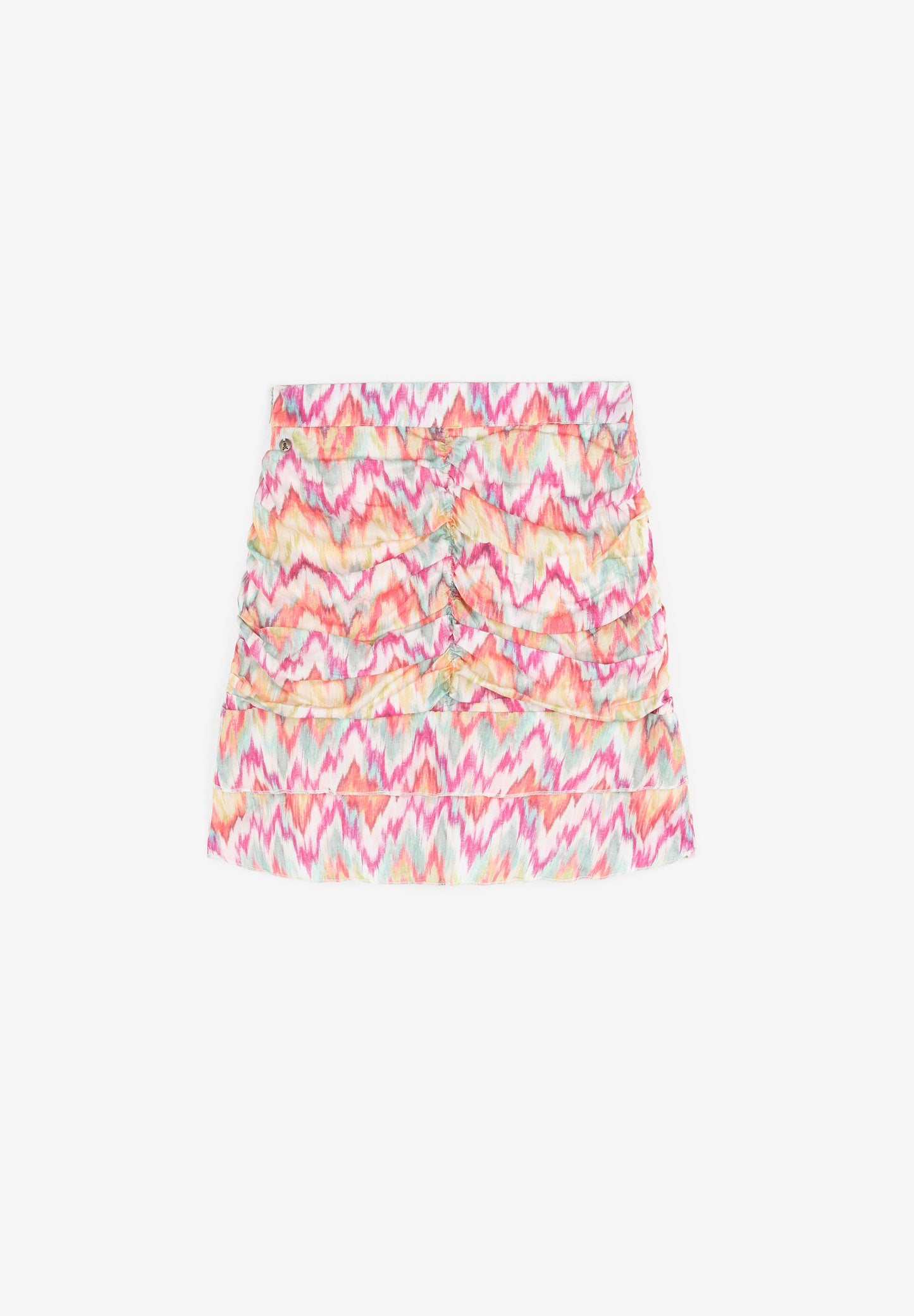 FALDA MINI IKAT VOLANTES