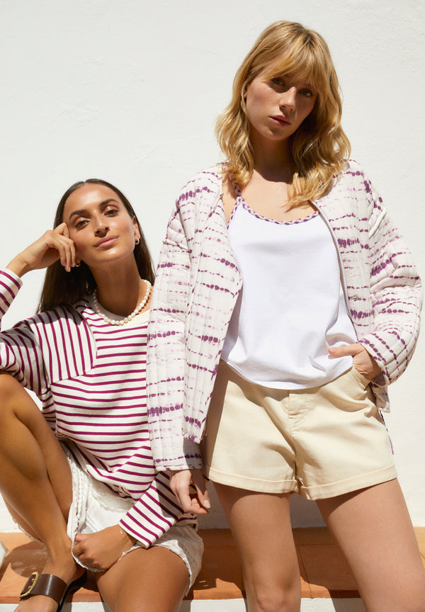 CHAQUETA RAYAS TIE DYE